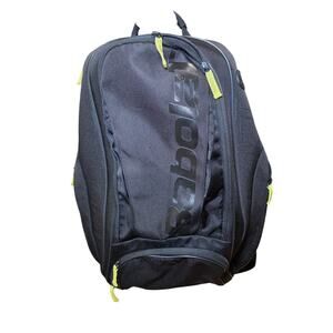 Babolat Pure Black Backpack Racquet Ball Padded Nylon Sports Travel School